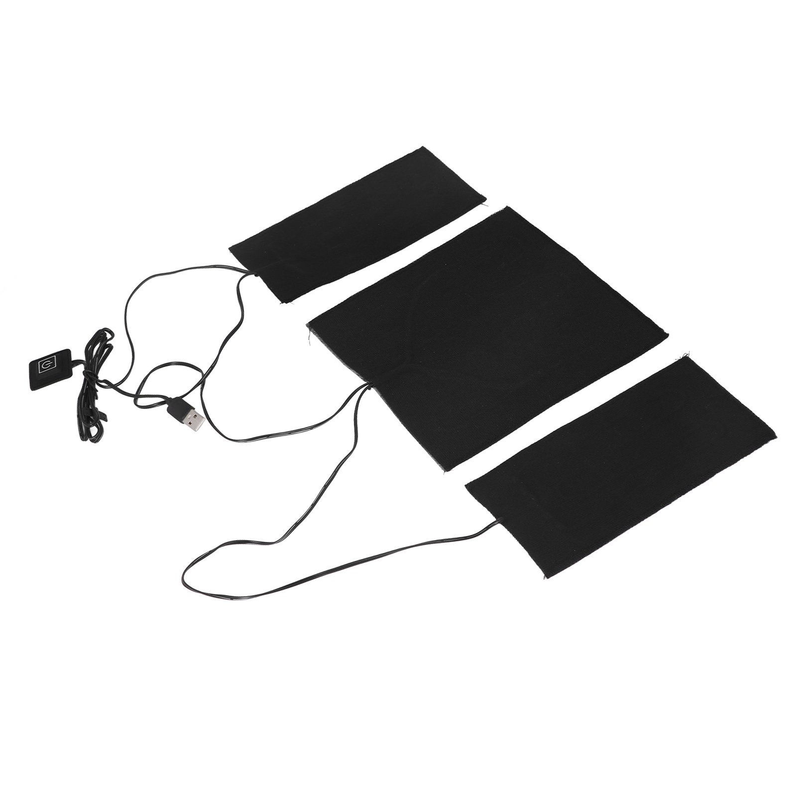 USB Powered Heater Pad, DC 5V 3 Levels Adjustable Temp Electric Heating Sheet Washable for Back Abdomen. 