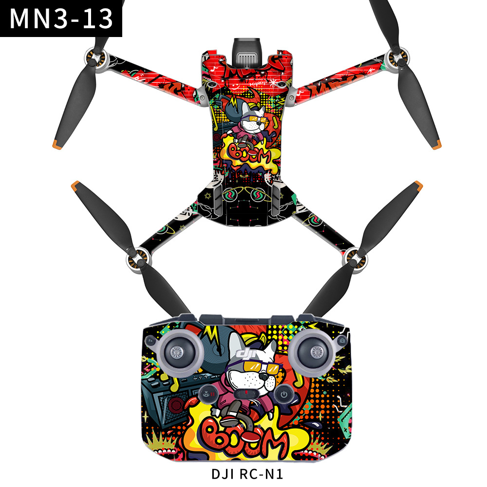 Compatible with DJI Maje Mini3PRO body RC-N1 remote control sticker, flat waterproof pattern film accessory. 