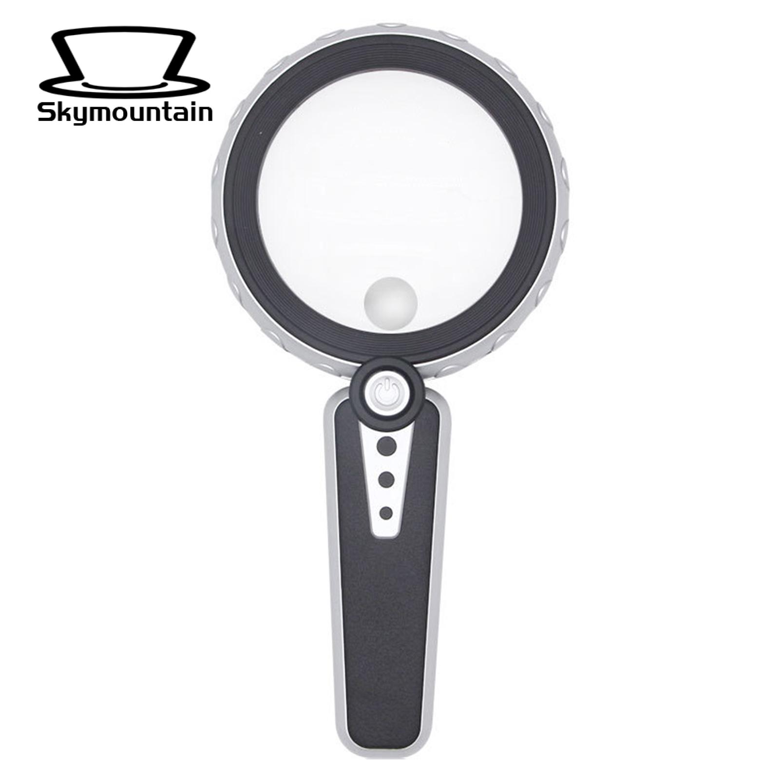 Handheld Magnifier 12 LED 10X Scientific Exploration LED Lighted Magnifier. 