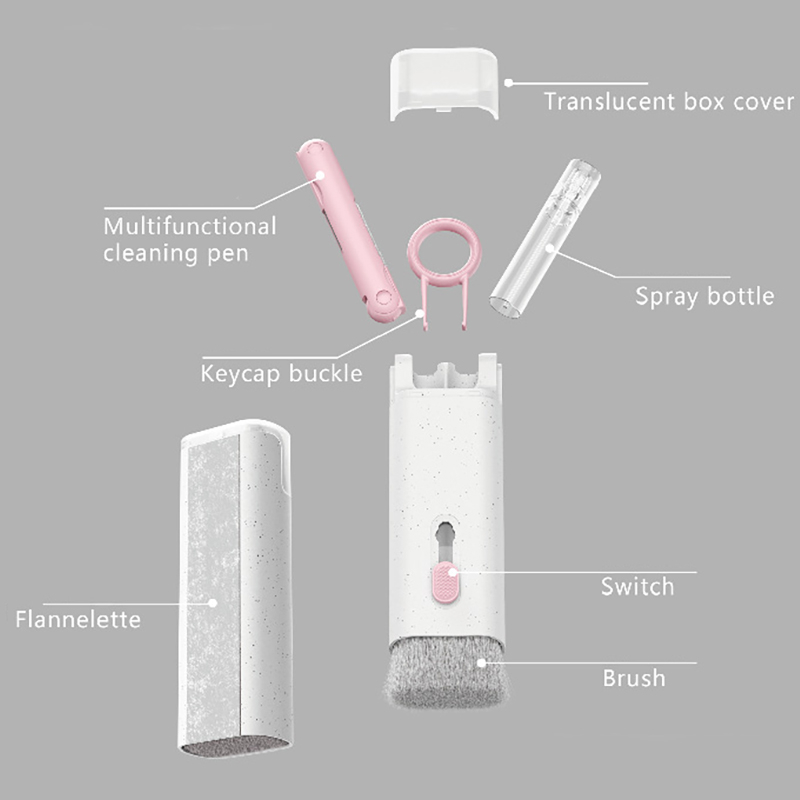 RAISA Multifunctional Cleaning Kit Clean Your Electronics with Ease Keyboard and Earphone Cleaning Tools with Keycap Puller 7in 1. 