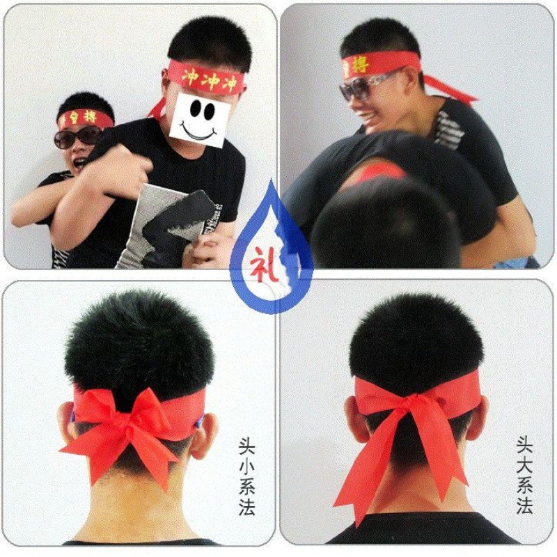 Exercise hair band 10 Basketball Headscarf for College Entrance Examination, Red, Come on, Head Tie, Running, Cheering Head Cover, Match Tie. 