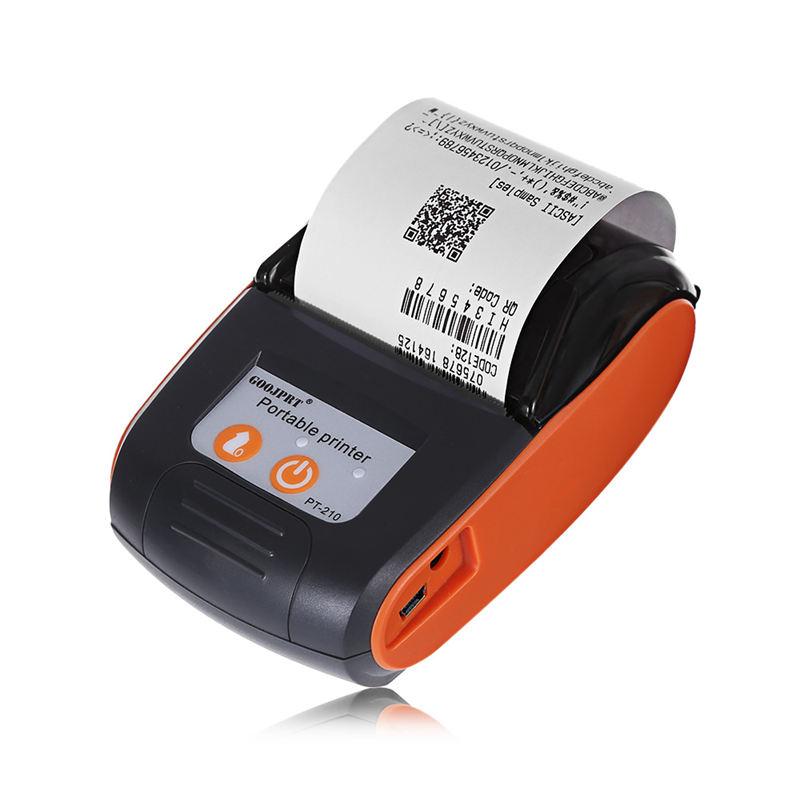 Goojprt Pt210 58Mm Bluetooth Thermal Printer Portable Wireless Receipt Machine For Windows Android Ios Eu Plug. 