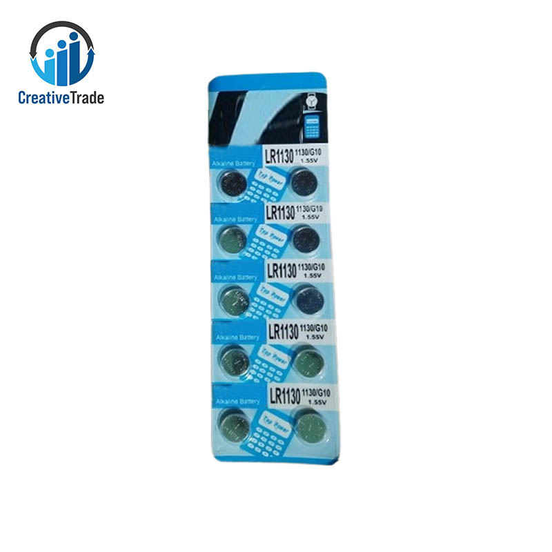 LR 1130, AG10, LR1131, LR54, SR1130, SR1130SW Alkaline Button Cell Coiin Battery - 10pcs - lithium battery
