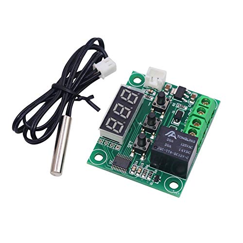 W1209 Digital Temperature Controller Clear Acrylic Case For Protection Circuit. 