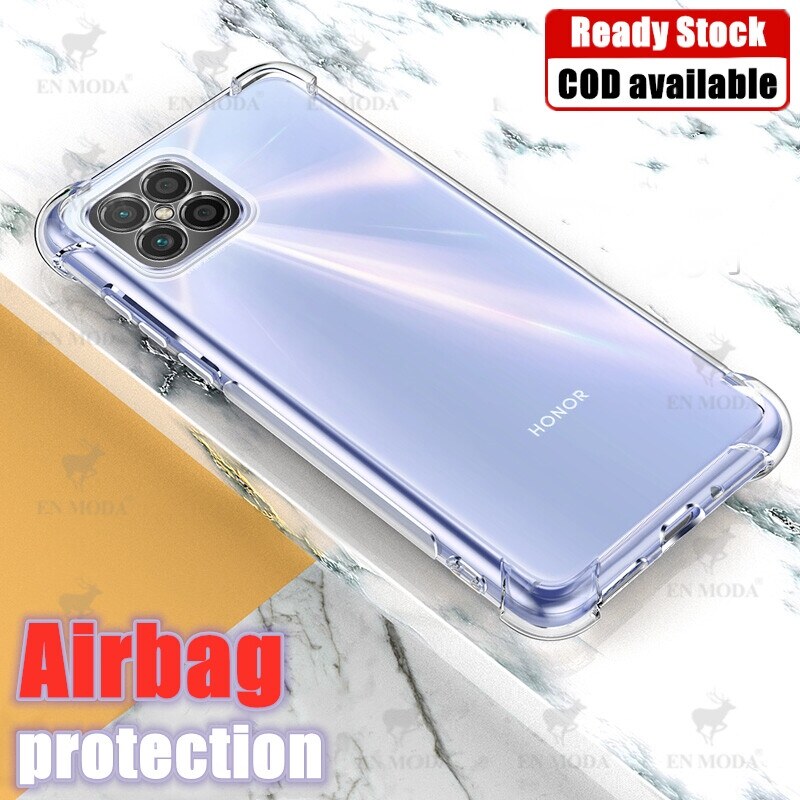 lthmy for Honor X8 4G TFY-LX1 TFY-LX2 TFY-LX3 Soft Gel Jelly Case Transparent Full Protective Anti-Scratch Resistant Back Cover Skin