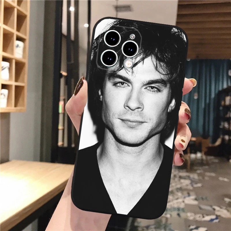Phone Case For iphone 15 14 Pro Max 13 12 11 Pro Max XS XR X 12mini 14 Plus SE The Vampire Diaries Damon Salvatore Case Funda. 
