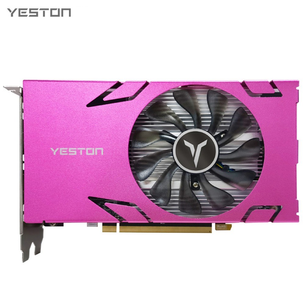 Yeston RX580-8GD5 6HD Graphics Card 8G/256bit/GDDR5 Memory 1206MHz Core Frequency 6 HD Ports Suport 6 Screens and 4K /2K HD/1080P Resolution-purple