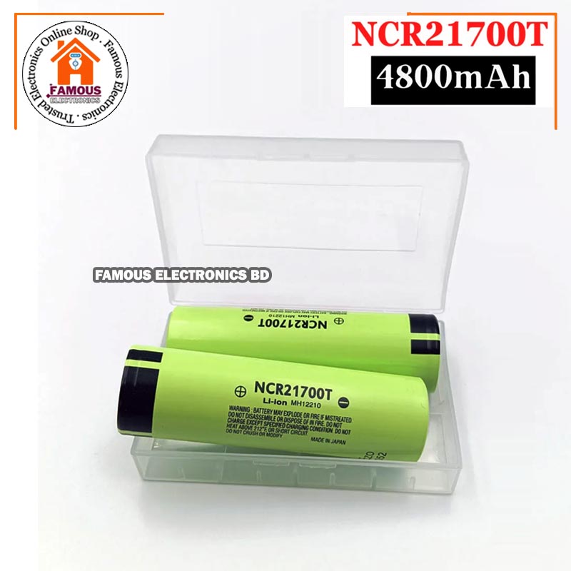 NCR-21700T 5000mAh li-ion battery 25A High Capacity NCR21700T 3.7V Lithium-ion Battery. 
