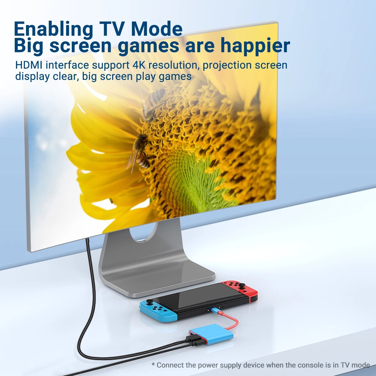 Portable Switch TV Dock 3 in 1 USB-C Game Hub with 4K HDMI,USB3.0(5Gbps) ,PD 100W Ports for Nintendo Switch/OLED Mac Pro/Air. 