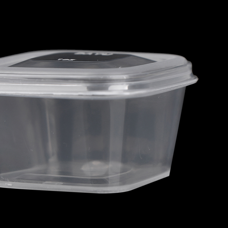 50Pcs/Pack Square Sauce Cup With Cover Clear Mini Plastic Dipping Sauce Cups Dounp. 