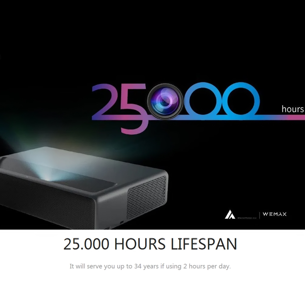 Xiaomi Wemax One Pro FMWS02C 4K Laser Projector 7000 Lumens 150inch Image UST Ultra Short Throw HDR 3000:1 ALPD 3.0 DLP Cinema Theater Projector CN Version. 
