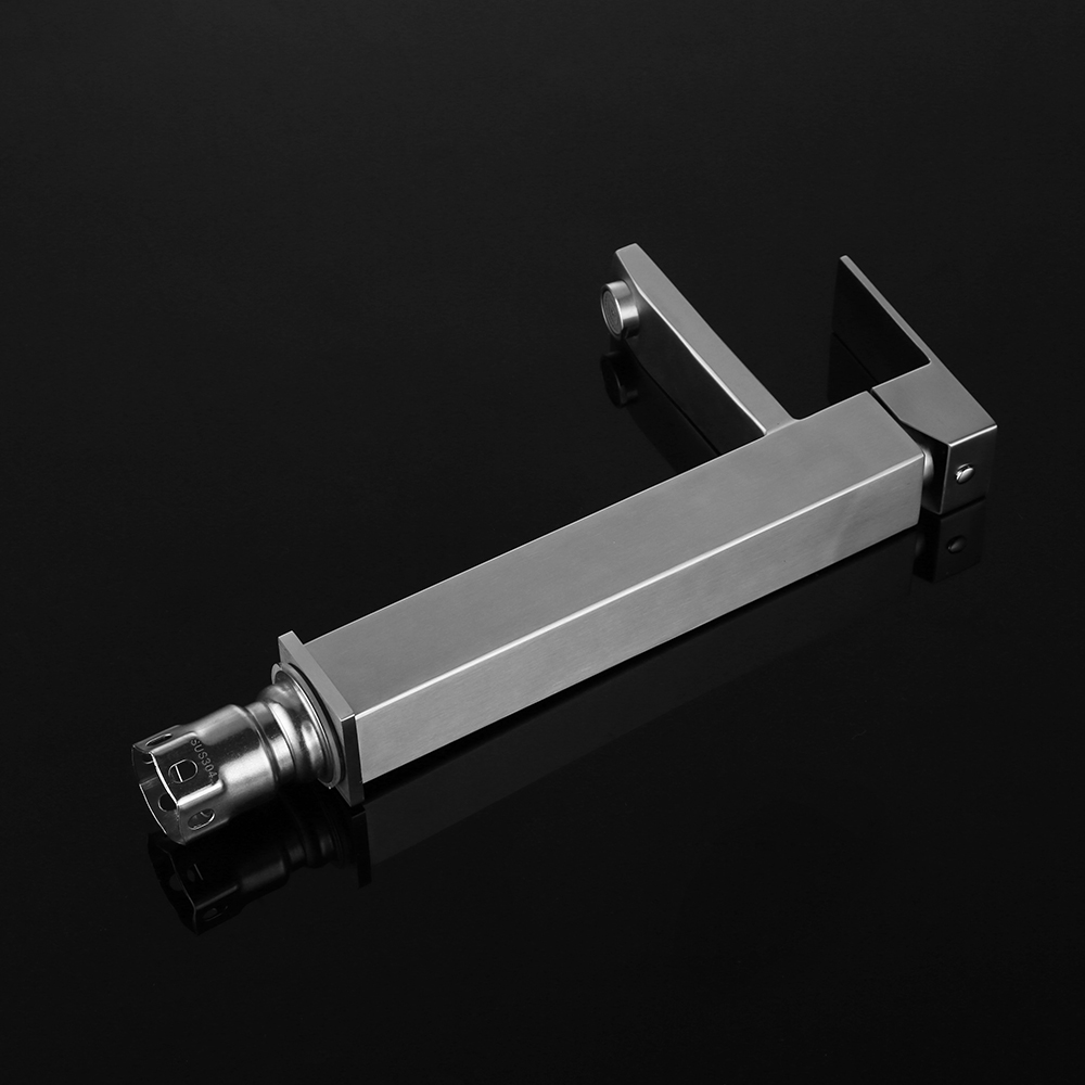 Chrome Plated Brass Tall Body Square Design Single Handle Basin Faucet Mixer. 