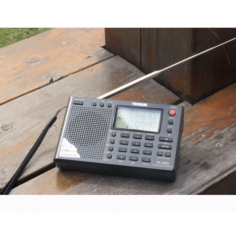 PL-380 Radio DSP with AN-05L Professional SW Band  External Antenna Fm Am Stereo World Band Receiver VS  PL-310ET. 
