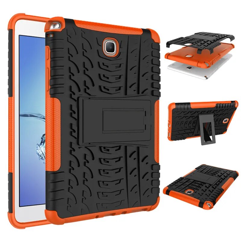 【3C VictoryEagle】For Samsung Galaxy Tab A 8.0inch T350 T351 T355 SM-T355 Shockproof TPU PC Cover Stand Case for Samsung A T290 Cover. 