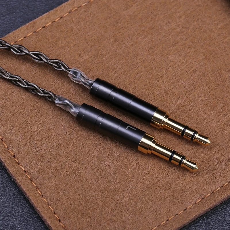 OPENHEART 8 Core Headphone Cable 1 to 2 jack dual 3.5/2.5/4.4mm Balanced Cable Silver Plated Copper Upgrade Replacement 2m 3m. 