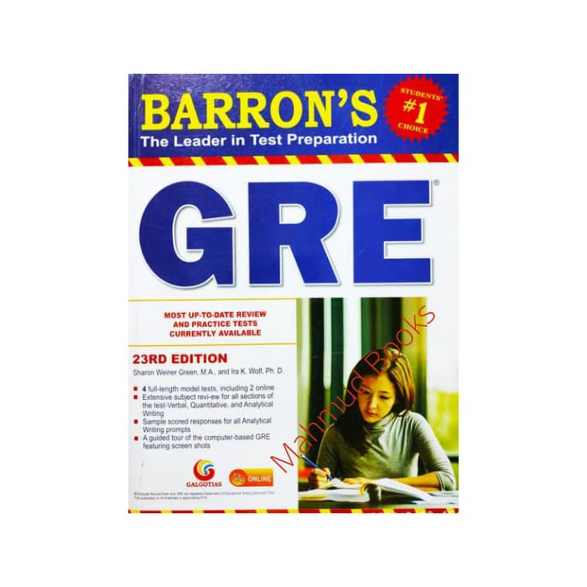  Barron's GRE Most Up To Date Review And Practice Tests Corrently Available