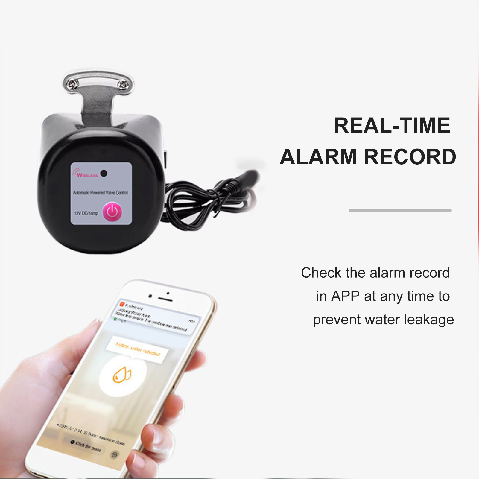Migeet w-i-f-i Smart Water Valve with Timer Water Auto Shutoff Valve Controller Home Automation Water Shut-Off Valve Compatible With Alexa, Google Application. 