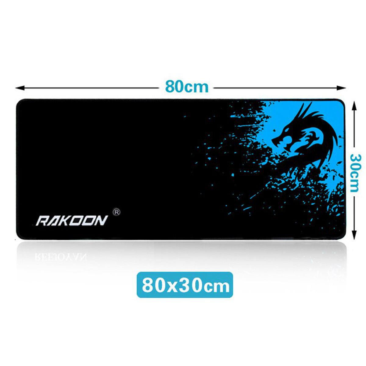 【happy one】Rakoon Extended Gaming Mouse Pad Stitched Computer Keyboard Mousepad Non-Slip Water-Resistant Rubber Mat