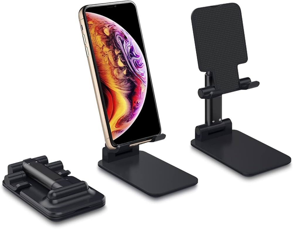 Mobile Phone Holder Stand Foldable Desktop Lazy Bedside Bracket Support. 