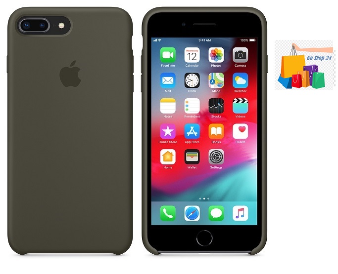 Apple iPhone 7 Plus / Apple iPhone 8 Plus Comfortable Liquid Silicone Mobile Back Case Cover (Back Case Cover For Smartphone). 