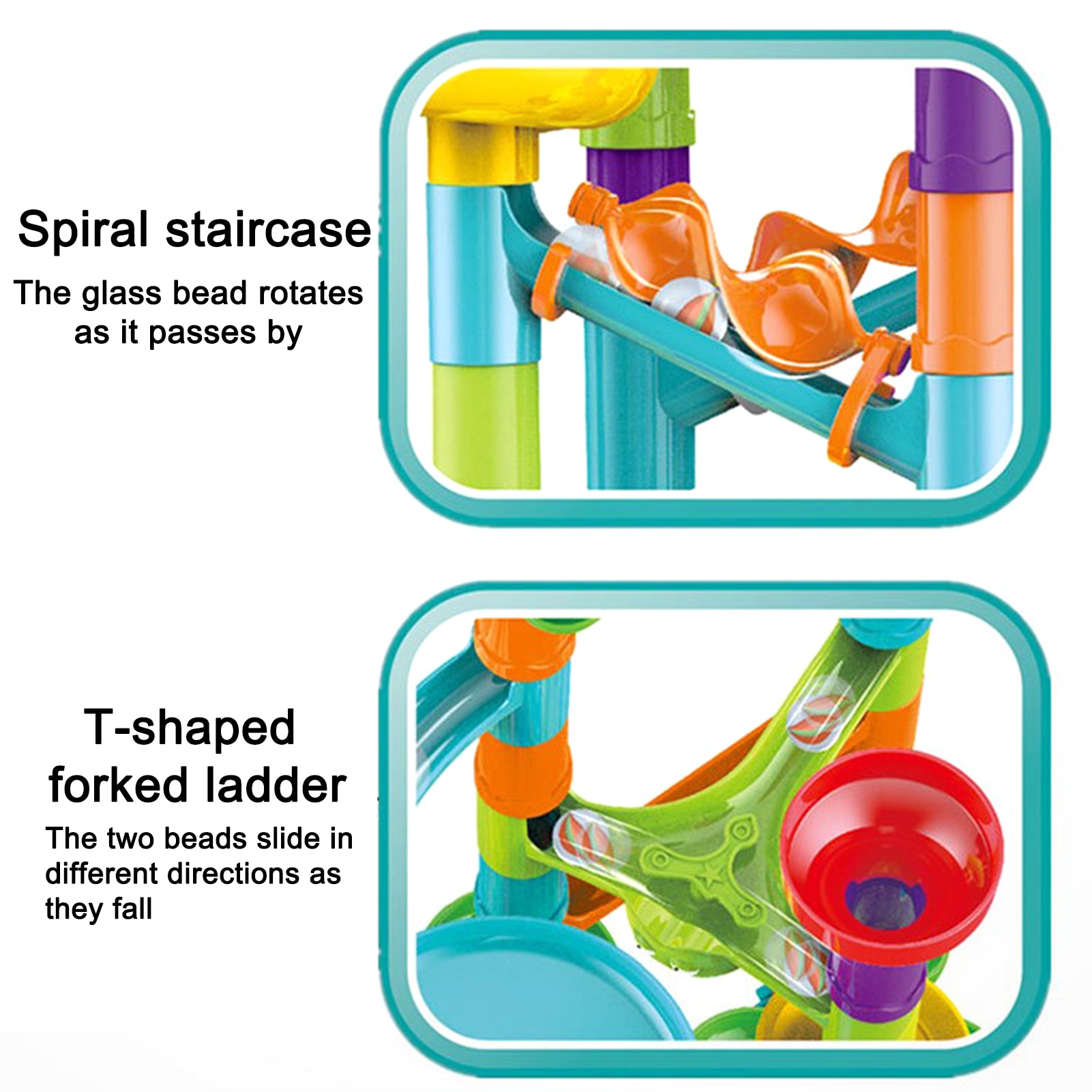 113 Piece Marble Run Marble Race Track Game Set Toy Set Educational Learning Construction Building Blocks Creative STEM Maze Toy. 