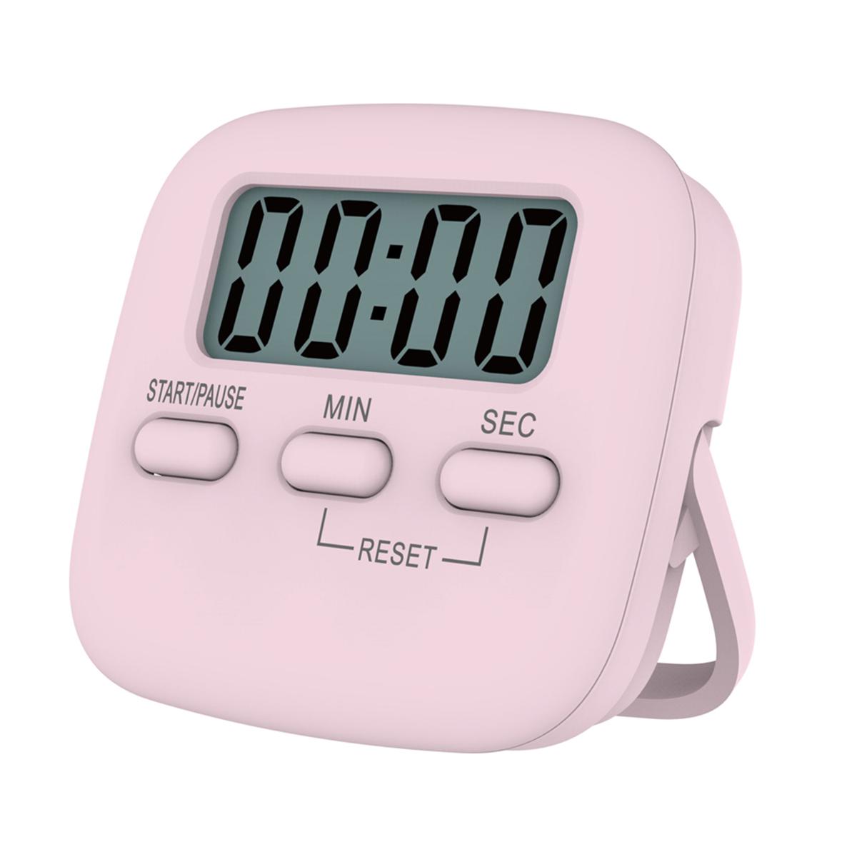 Portable Digital Kitchen Timer Magnetic Cooking Countdown Alarm with LCD Screen Stand for Study Sports Cooking Gaming Office