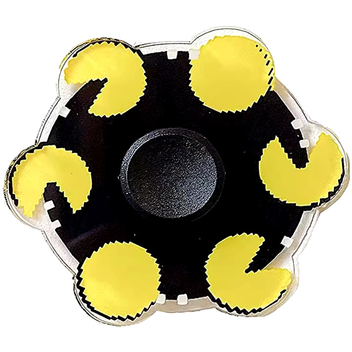 Dynamic Anime-Inspired Fidget Spinner: Premium 2-Piece Decompression Tool with Creative Visual Effects**. 