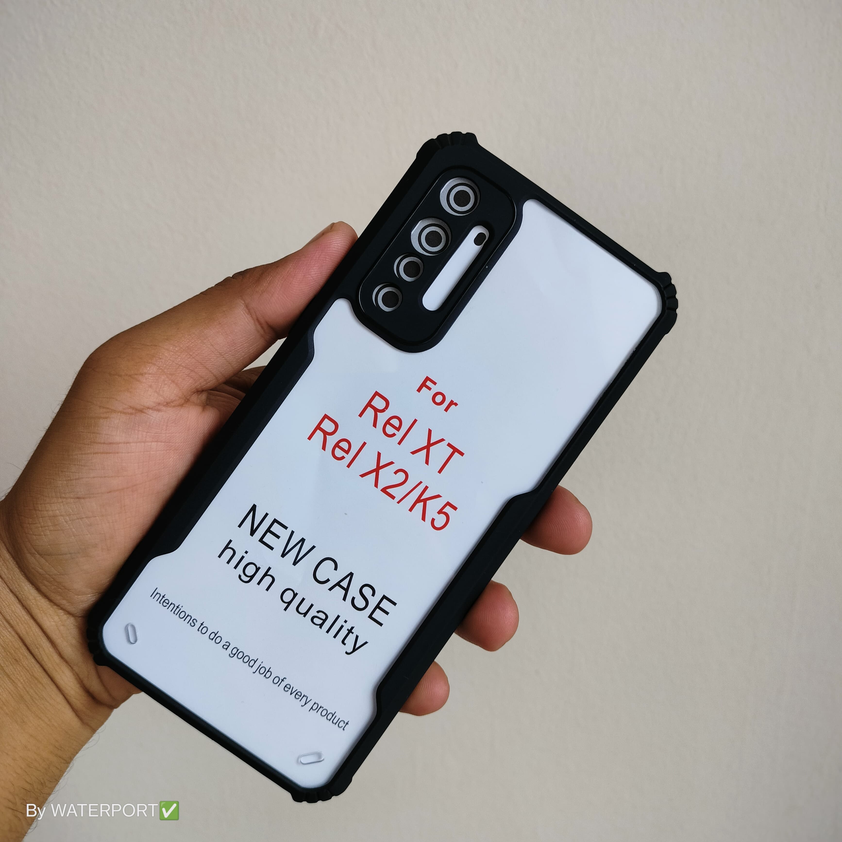 For Realme XT/X2/K5 Phone Back Case Shockproof XUNDD Transparent