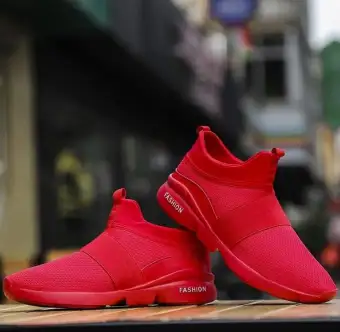 casual shoes red colour