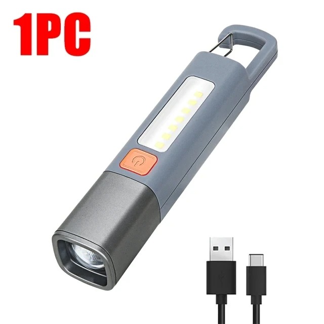 Super Bright COB Side Lights LED XPE Mini Portable Torch Zoomable Waterproof Outdoor Fishing Hunting Camping Flashlight_D Shop. 