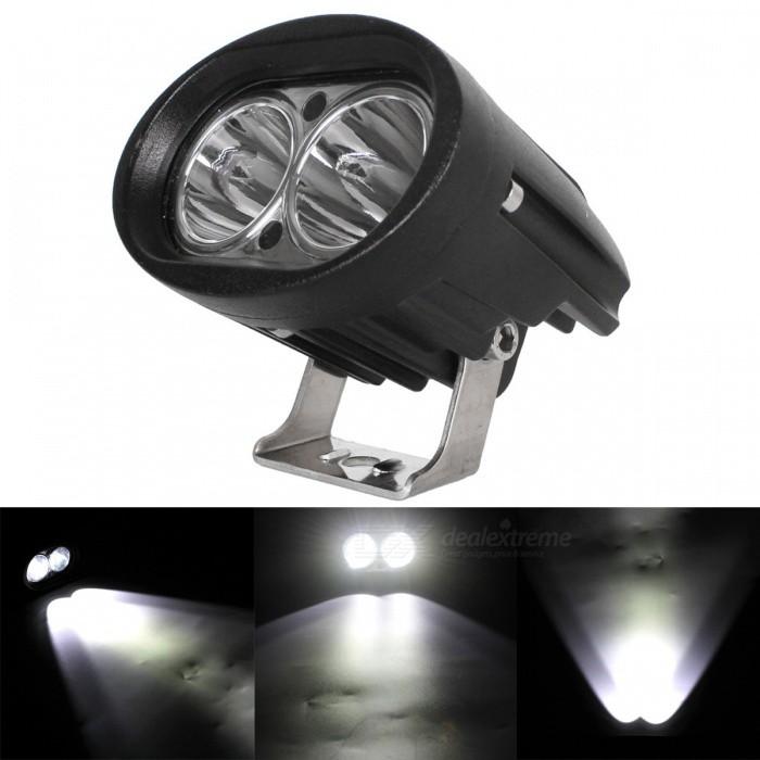 Bikers World White 2Pcs 20W 3200 Lm Bike Fog Lights Projector Lamp Spot Beam Drl For All Bikes. 