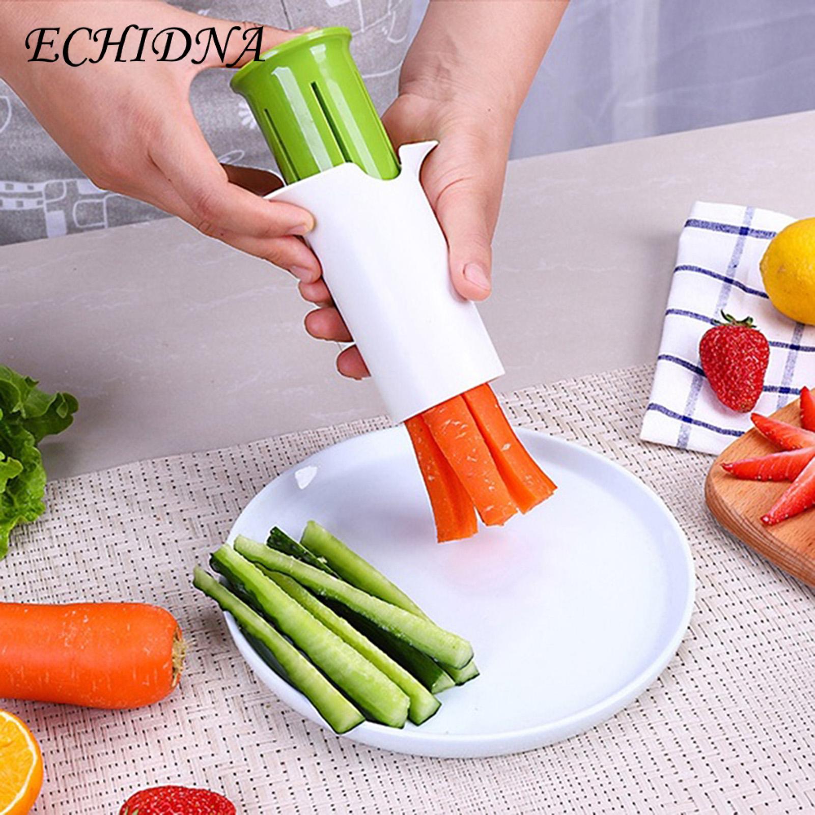 ECHIDNA Fruit Cutter Smooth Edge Cucumber Carrot Slicer Vegetable Chopper. 