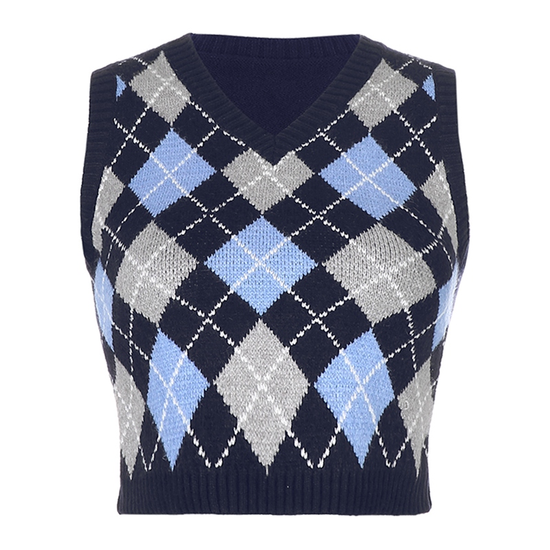 V neck armless sweater Clearance