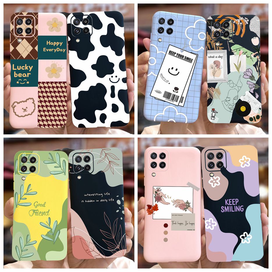 For Samsung Galaxy M32 Case SM-M325F 6.4'' Stylish Art Painted Cover Soft TPU Phone Case For Samsung M32 M 32 GalaxyM32 4G Coque