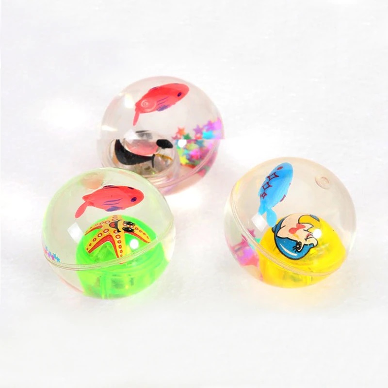 Bola Bouncy Luminosa Crianças Brinquedos Ao Ar Livre Flash Bola De Cristal  Com Botão Bateria Cor