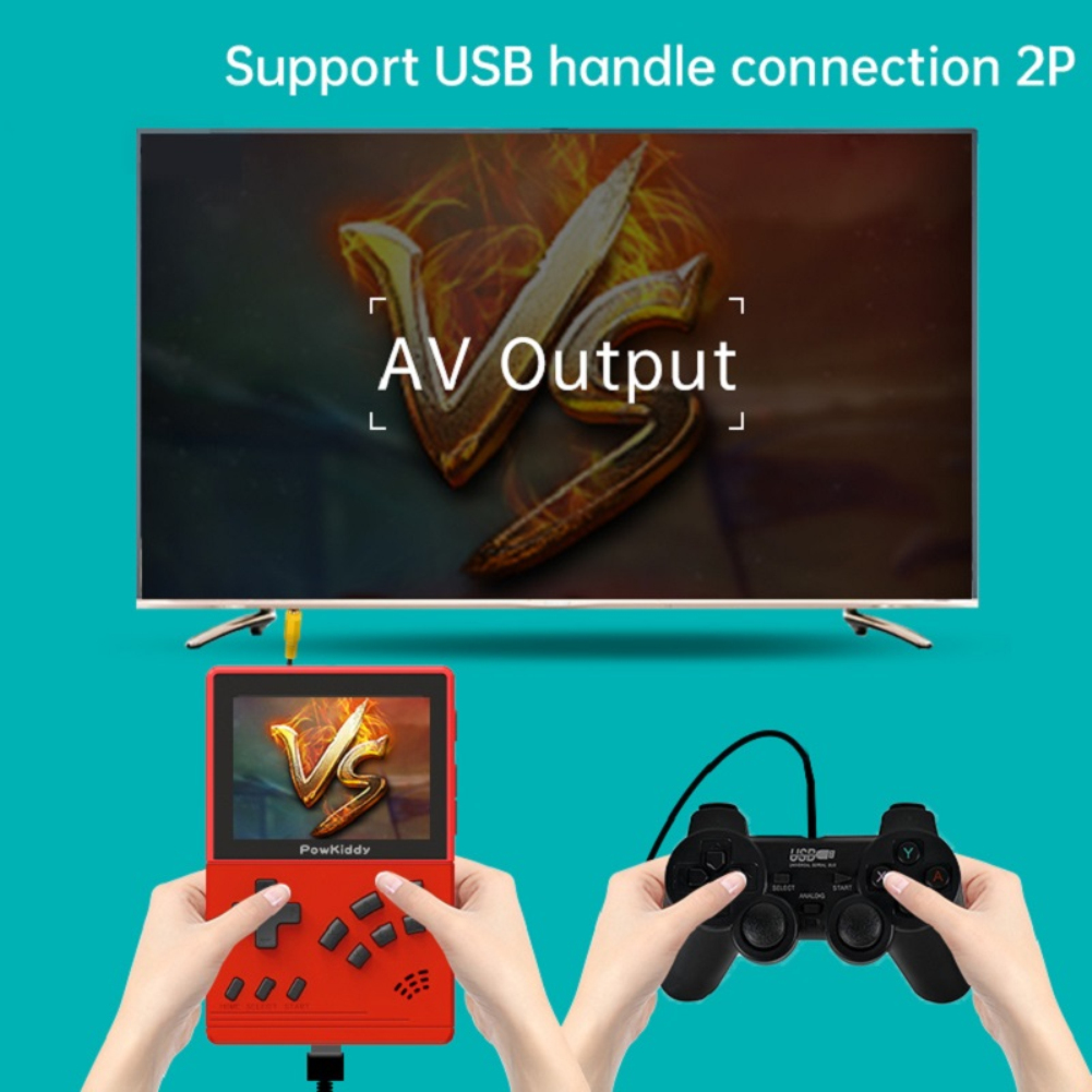 Powkiddy Retro Pocket Console 3.2 Inch Screen Over 10 Simulators Over 10,000 Games, Retro CPS1 Handheld Game Console, Kids Gift Geartronic. 