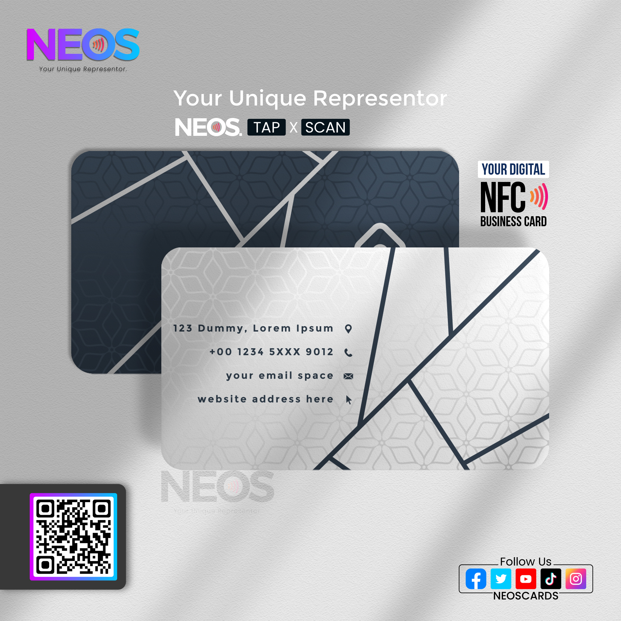 NFC Business Card (Customized). 