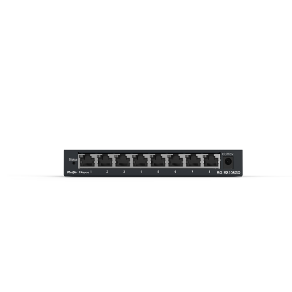 Ruijie RG-ES108GD 8-Port 10/100/1000M Gigabit Unmanaged Switch. 