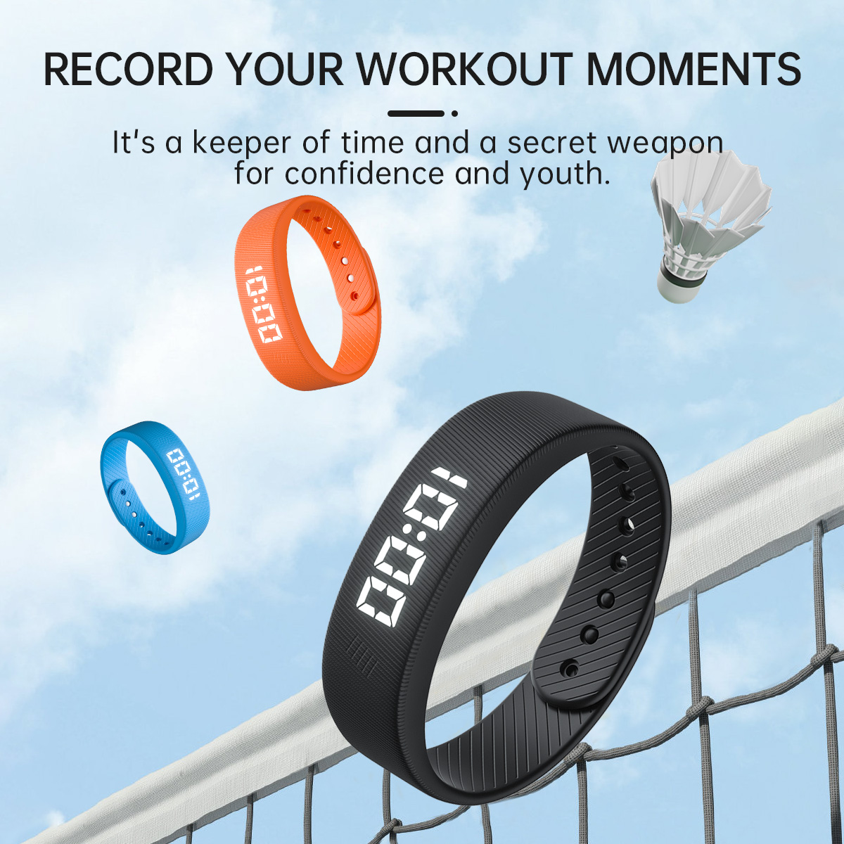 SKMEI Smart Bracelet 3D Smart Pedometer 40 days long life vibration alarm clock reminder sleep calorie monitoring daily waterproof fashion lightweight sports bracelet T5C. 