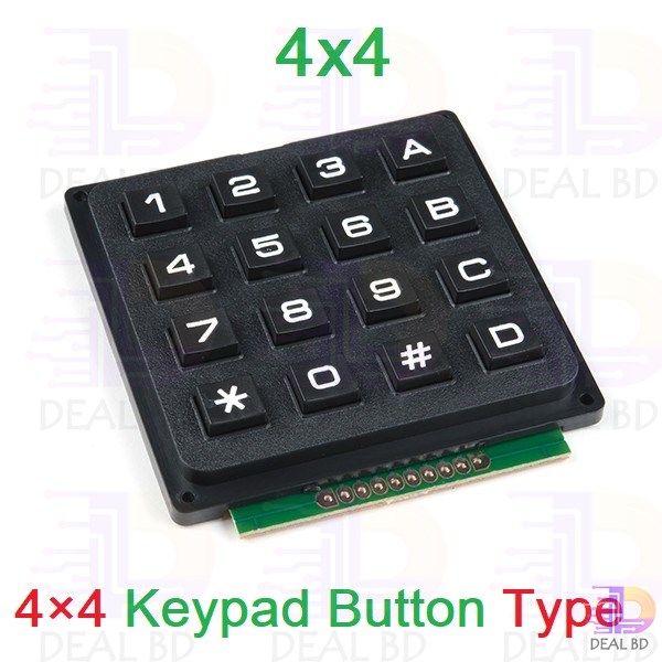 Keypad Telephone Style 4x4 16 Button Membrane Switch Matrix Array Keyboard Keypad Module Use Key PIC AVR Stamp Plastic Keys Switch For Arduino Controller. 