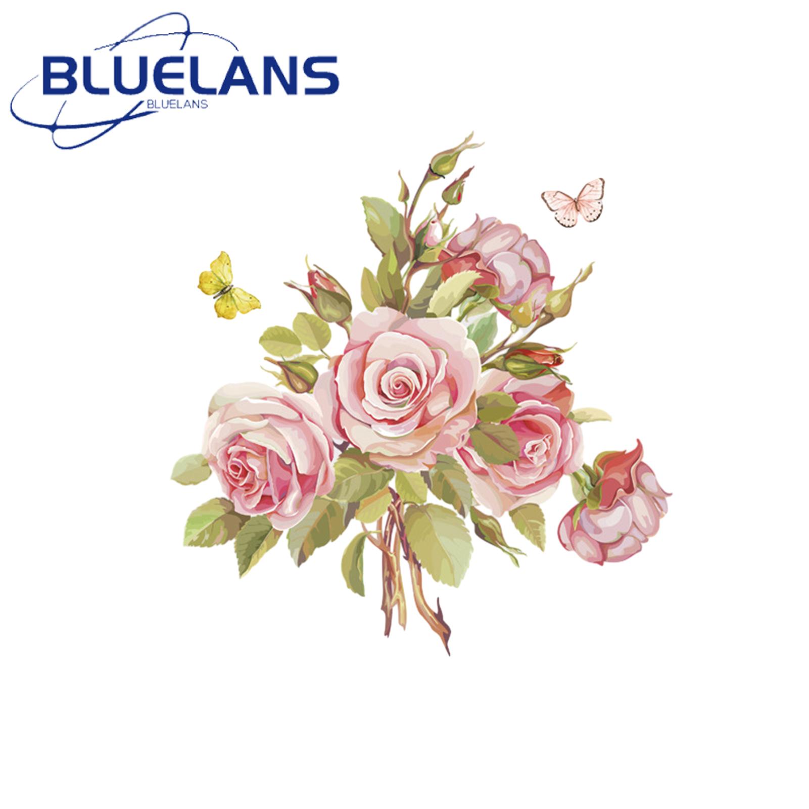 Easy Remove Sticker Floral Toilet Lid Sticker Waterproof Self-adhesive Easy-peel Bathroom Wall Decal Ideal for Southeast Asian Buyers Toilet Seat Wall Sticker
