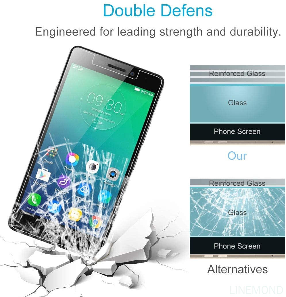 Phone Tempered Film 9H 2.5D Tempered Glass Film for Lenovo Viber P1m. 
