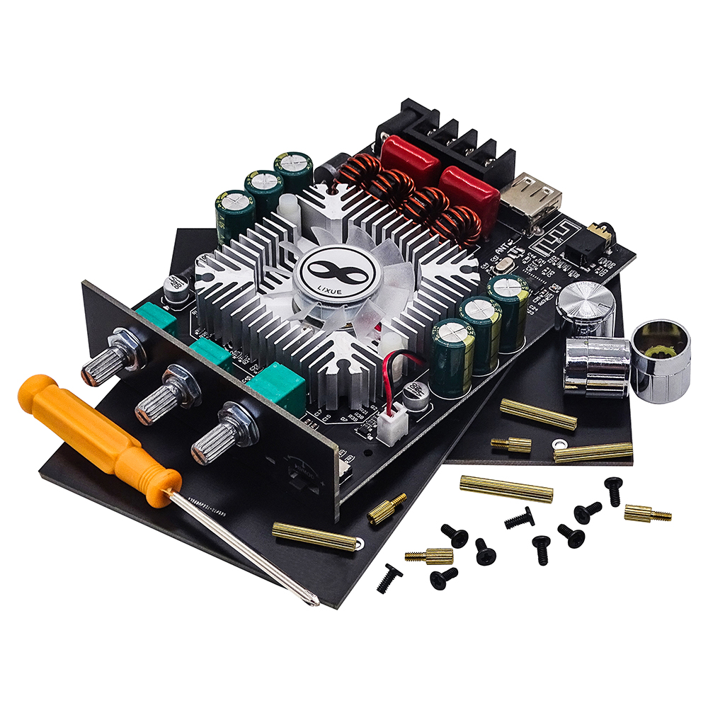 Zk-1602t Tda7498e Bluetooth 5.0 Subwoofer Amplifier Board 2*160w 2.0 Channel High Power Audio Stereo Amplifier Board Bass Amp. 