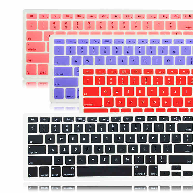 【happy one】14 Colors Silicone Cover Skin for Apple Macbook Pro 15 protector for mac book air 13 for mac retina 13.3 15.4. 