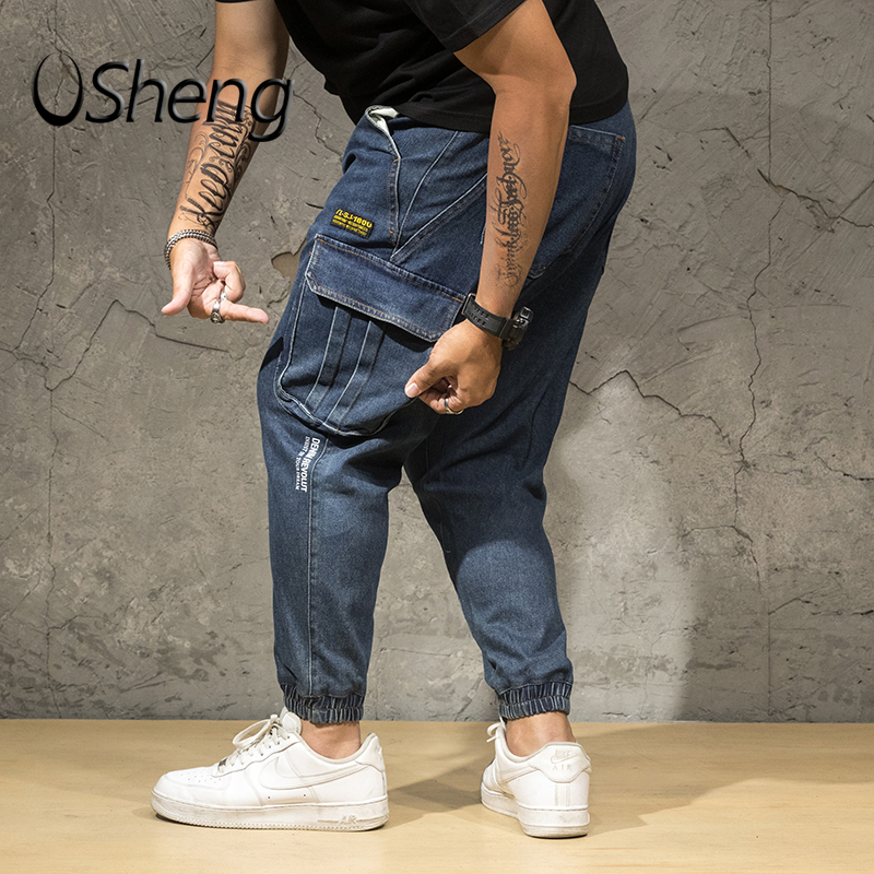 Big Size XL-7XL Cargo Jeans For Men 