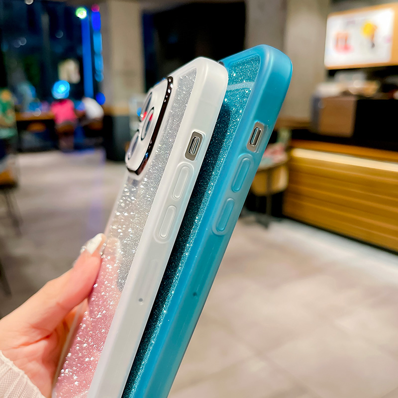 AnDyH Phone Case for Vivo Y20 2021 Y20i Y20S G Y12S 2021 Y20A Y12A Y3S Vivo 2026 V2029 V2038 V2044 V2033 V2042 V2069 V2039 V2068 V2027 V2032 High End Flash Powder Gradient Transparent All Inclusive Camera Protection Casing. 