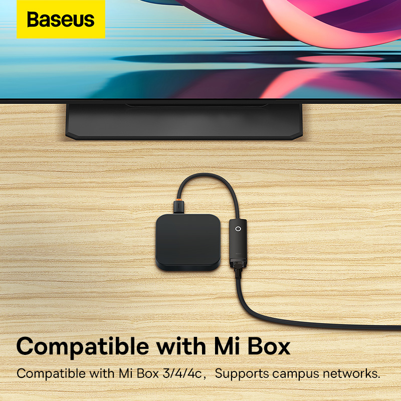 Baseus Adapter Ethernet USB USB3.0 1000 mb/s karta sieciowa USB RJ45 do laptopa Xiaomi Mi Box S przełącznik Nintendo PC Internet USB Lan. 