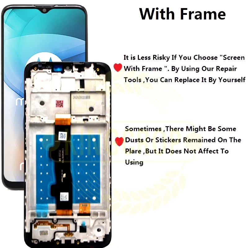 LCD With Frame For Motorola Moto E7 Power E7i Power Display Touch Screen Digitizer Assembly Replacement Parts. 