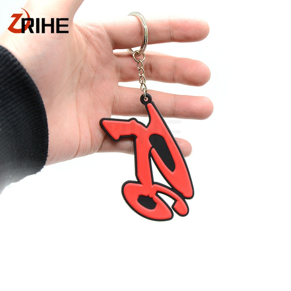 【VisioN Shop】Green 4 colors optional Motorcycle Keychain Keyring Key Chain Ring soft quality for yamaha YZF R6 YZF R. 