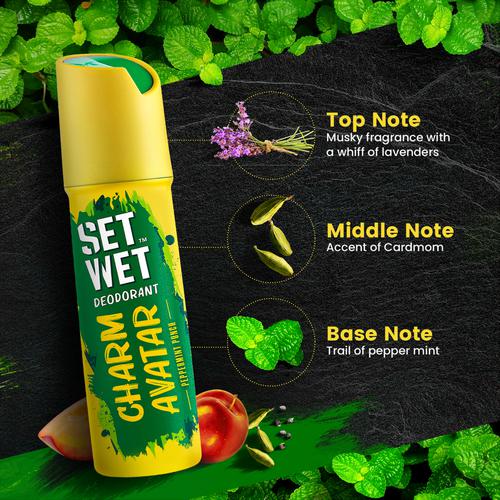 Buy Set Wet Deodorant Spray Perfume Charm Avatar 150 Ml Online At Best  Price of Rs 127 - bigbasket
